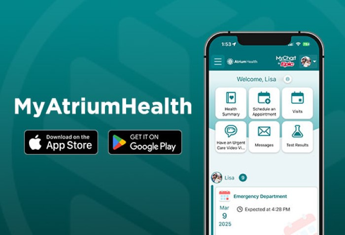 MyAtriumHealth Mobile App